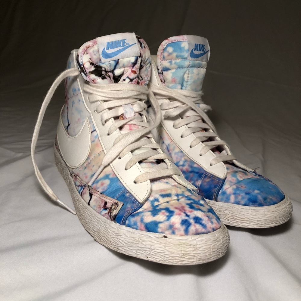 Nike cherry blossom high tops